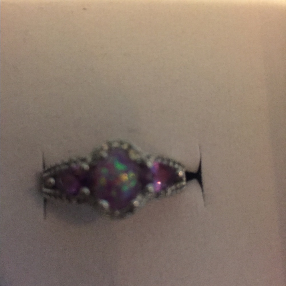 Opal sterling Silver Ring